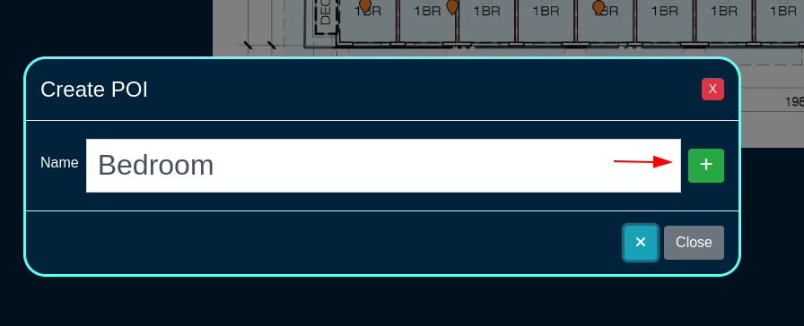 POI Save Button